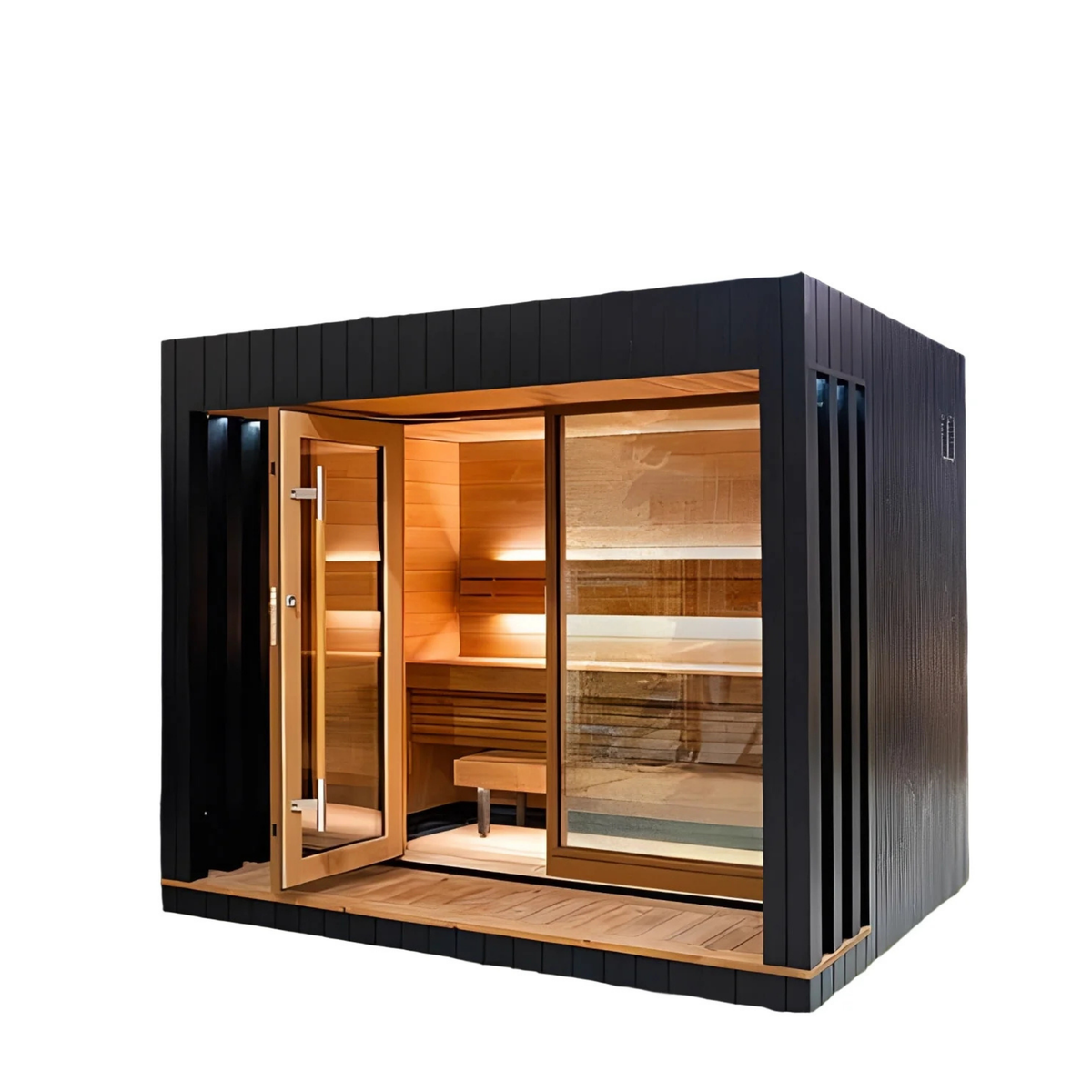 Saunum AirCube Terrace Outdoor Sauna