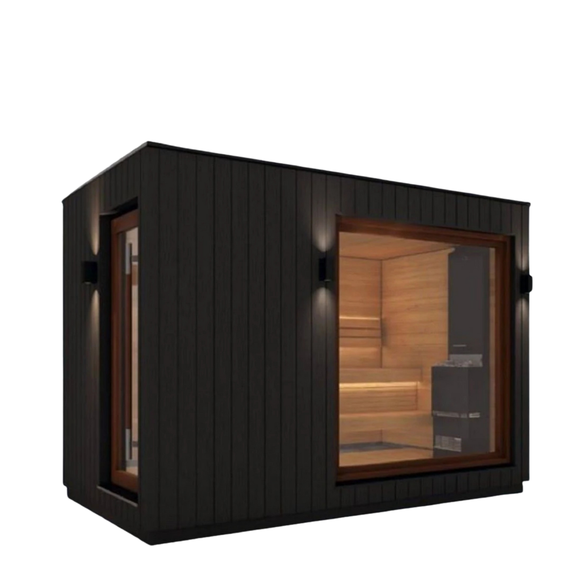 Saunum AirCube Double Traditional Outdoor Sauna