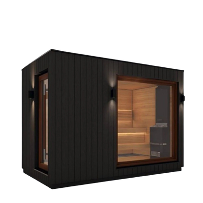 Saunum AirCube Double Traditional Outdoor Sauna