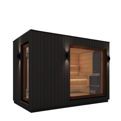 Saunum AirCube Double Traditional Outdoor Sauna